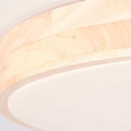 Brilliant - LED-himmennettävä kattovalaisin SLIMLINE LED/60W/230V 3000–6500 K Ø 45 cm kumipuu + kaukosäädin