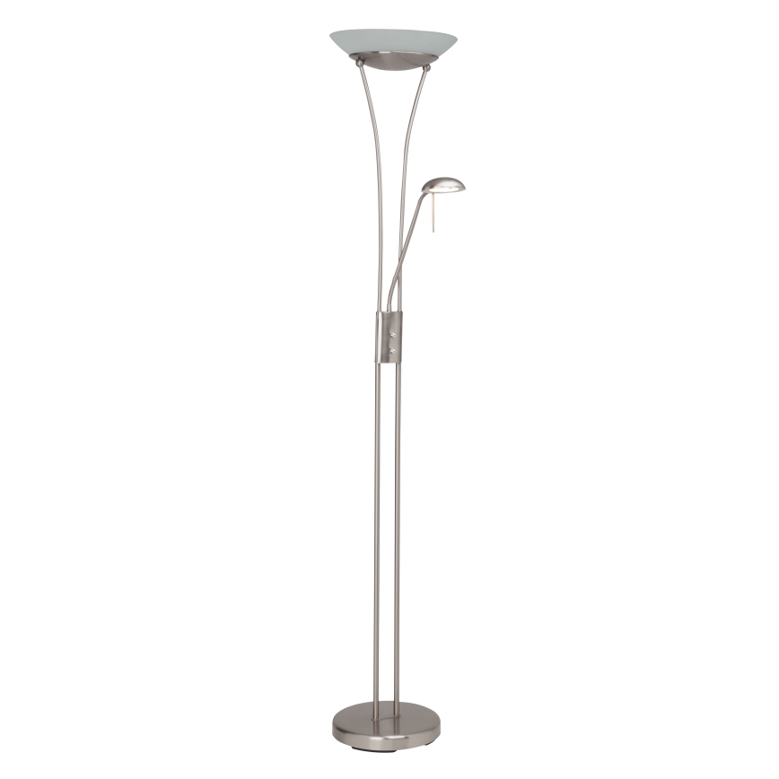Brilliant - Himennettävä LED-lattiavalaisin FINN 2xLED/13W/230V mattakromi
