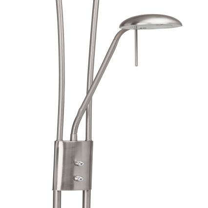 Brilliant - Himennettävä LED-lattiavalaisin FINN 2xLED/13W/230V mattakromi