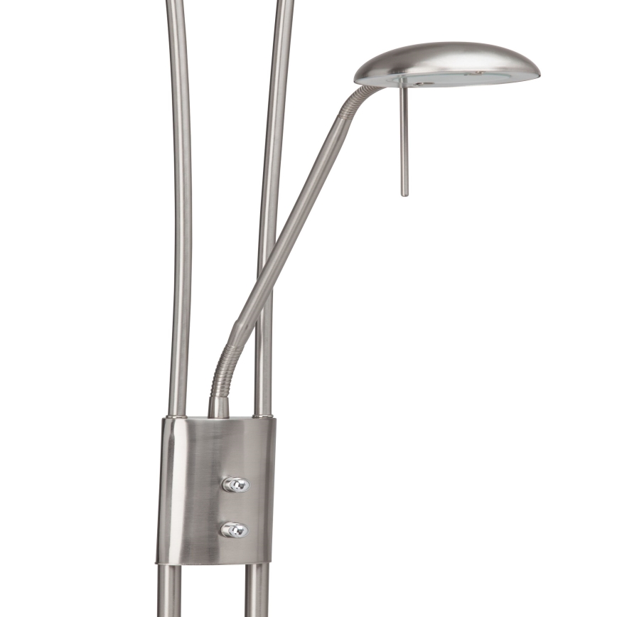 Brilliant - Himennettävä LED-lattiavalaisin FINN 2xLED/13W/230V mattakromi