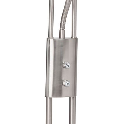 Brilliant - Himennettävä LED-lattiavalaisin FINN 2xLED/13W/230V mattakromi