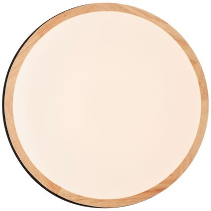 Brilliant - Himmennettävä LED-kattovalaisin BAARLO LED/24W/230V halkaisija 35 cm musta/kumiviikuna - FSC sertifioitu