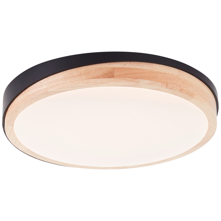 Brilliant - Himmennettävä LED-kattovalaisin BAARLO LED/24W/230V halkaisija 35 cm musta/kumiviikuna - FSC sertifioitu