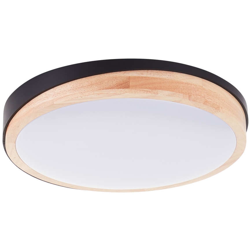 Brilliant - Himmennettävä LED-kattovalaisin BAARLO LED/24W/230V halkaisija 35 cm musta/kumiviikuna - FSC sertifioitu