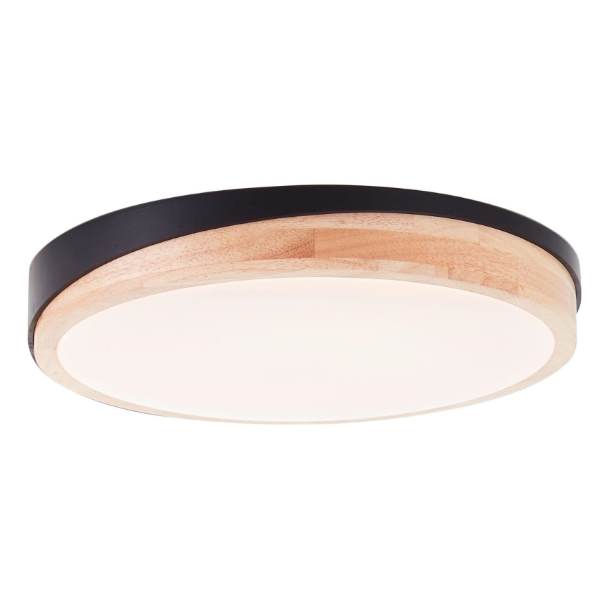 Brilliant - Himmennettävä LED-kattovalaisin BAARLO LED/24W/230V halkaisija 35 cm musta/kumiviikuna - FSC sertifioitu