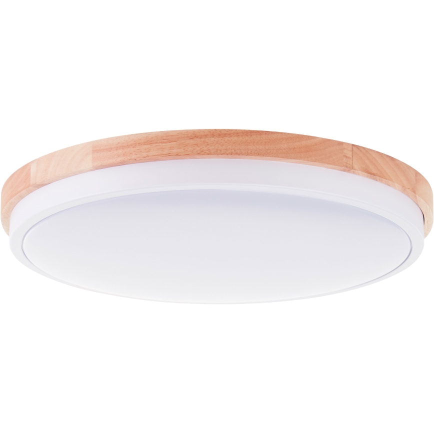 Brilliant - Himmennettävä LED-kattovalaisin BAARLO LED/24W/230V halkaisija 35 cm valkoinen/kumiviikuna - FSC sertifioitu