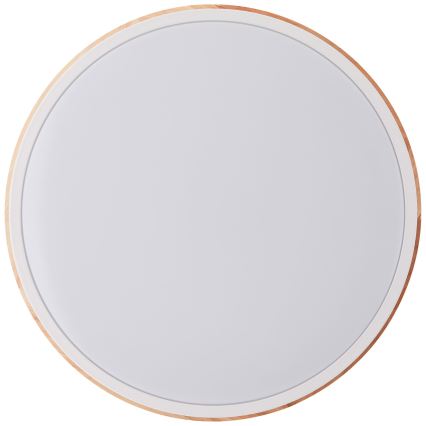 Brilliant - Himmennettävä LED-kattovalaisin BAARLO LED/24W/230V halkaisija 35 cm valkoinen/kumiviikuna - FSC sertifioitu