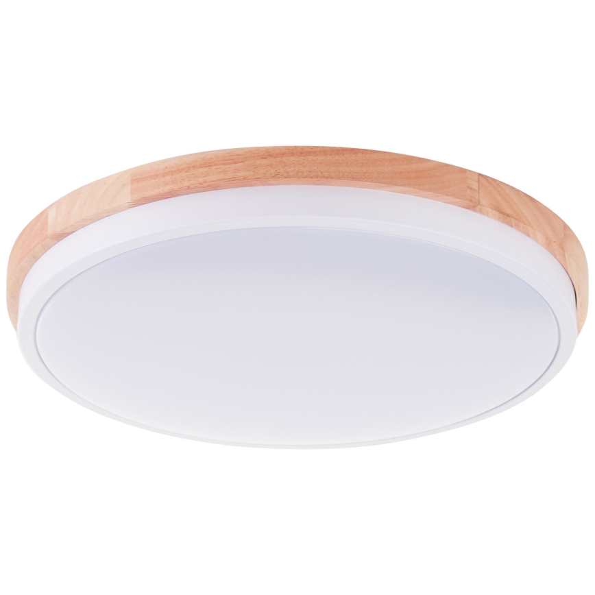 Brilliant - Himmennettävä LED-kattovalaisin BAARLO LED/24W/230V halkaisija 35 cm valkoinen/kumiviikuna - FSC sertifioitu