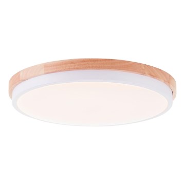 Brilliant - Himmennettävä LED-kattovalaisin BAARLO LED/24W/230V halkaisija 35 cm valkoinen/kumiviikuna - FSC sertifioitu