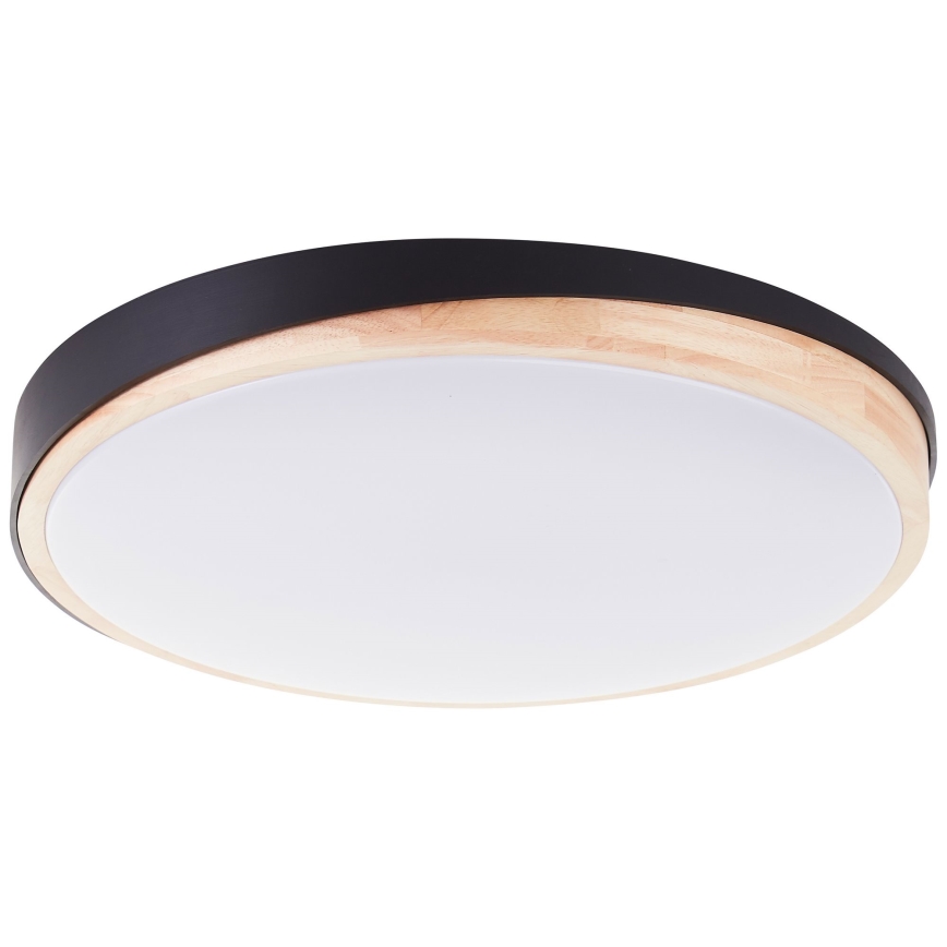 Brilliant - Himmennettävä LED-kattovalaisin BAARLO LED/36W/230V 3000-6500K halkaisija 50 cm musta/kumiviikuna + kauko-ohjaus - FSC sertifioitu
