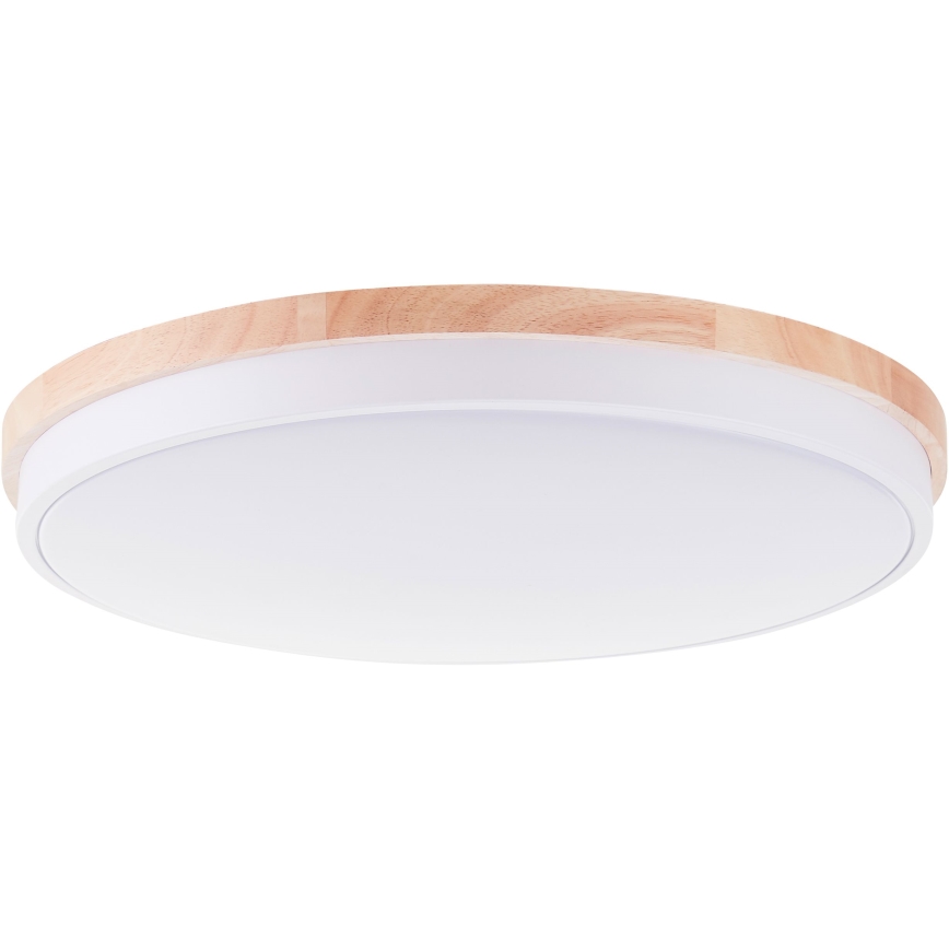 Brilliant - Himmennettävä LED-kattovalaisin BAARLO LED/36W/230V 3000-6500K halkaisija 50 cm valkoinen/kumiviikuna + kauko-ohjaus - FSC sertifioitu