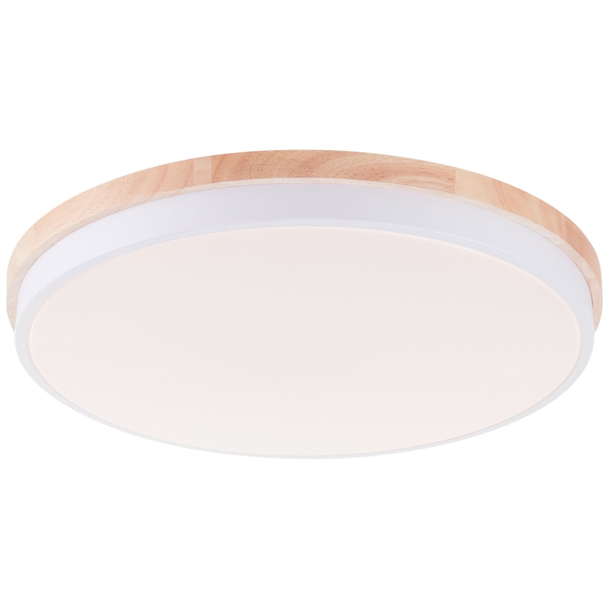 Brilliant - Himmennettävä LED-kattovalaisin BAARLO LED/36W/230V 3000-6500K halkaisija 50 cm valkoinen/kumiviikuna + kauko-ohjaus - FSC sertifioitu