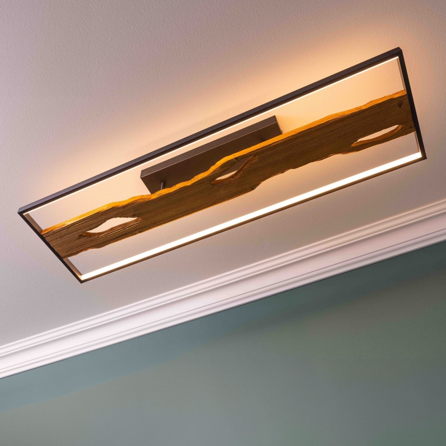 Brilliant - Himmennettävä LED-kattovalaisin CHAUMONT LED/48W/230V kumiviikuna - FSC sertifioitu