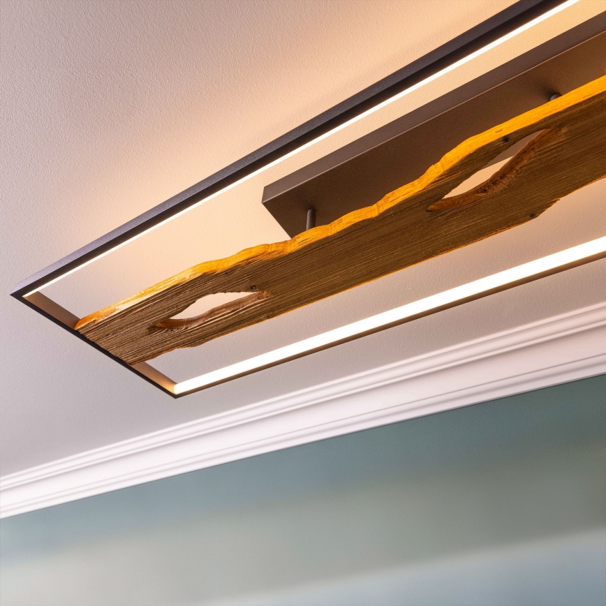 Brilliant - Himmennettävä LED-kattovalaisin CHAUMONT LED/48W/230V kumiviikuna - FSC sertifioitu