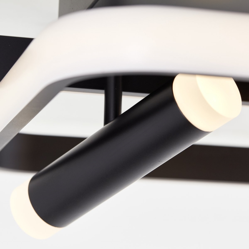 Brilliant - Himmennettävä LED-kattovalaisin DALIDA LED/54W/230V 3000-6500K 45,2x66 cm musta + kauko-ohjaus