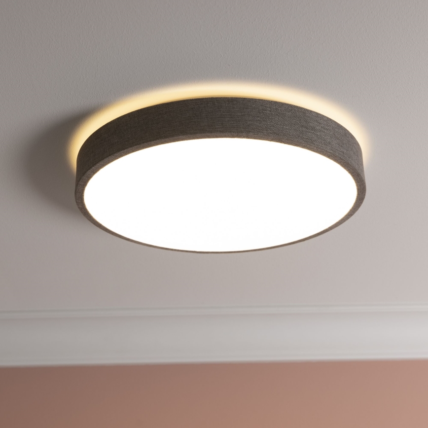 Brilliant - Himmennettävä LED-kattovalaisin FILIZ LED/24W/230V halkaisija 38,5 cm harmaa