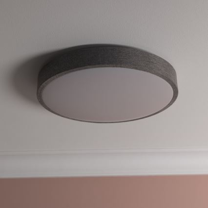 Brilliant - Himmennettävä LED-kattovalaisin FILIZ LED/24W/230V halkaisija 38,5 cm harmaa