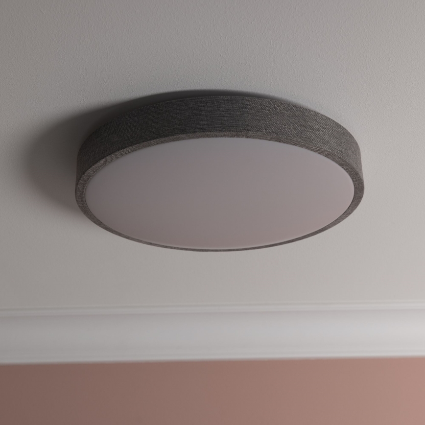 Brilliant - Himmennettävä LED-kattovalaisin FILIZ LED/24W/230V halkaisija 38,5 cm harmaa