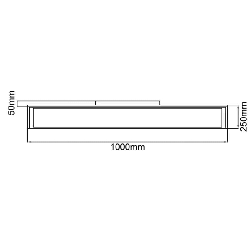 Brilliant - Himmennettävä LED-kattovalaisin FLAT LED/32W/230V 2700-6500K + kauko-ohjaus
