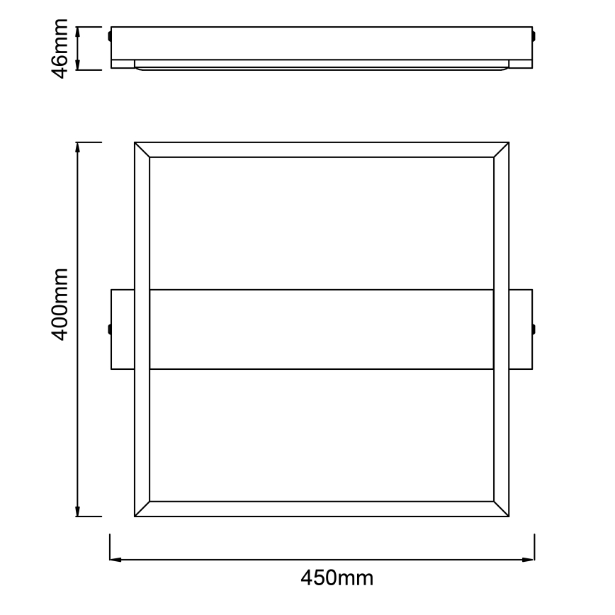 Brilliant - Himmennettävä LED-kattovalaisin LONEOS LED/24W/230V 3000K 45x40 cm