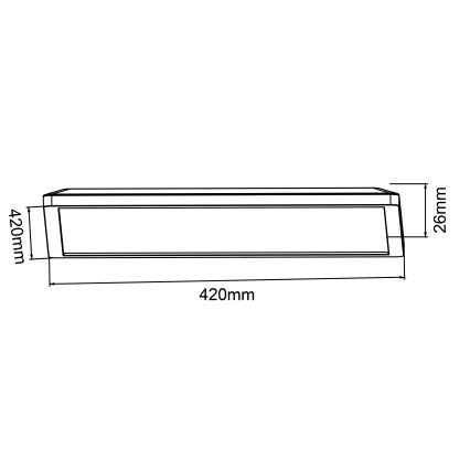 Brilliant - LED-himennettävä kattovalaisin SORELL LED/24/230V 3000-6500K 42x42 cm musta + kaukosäädin