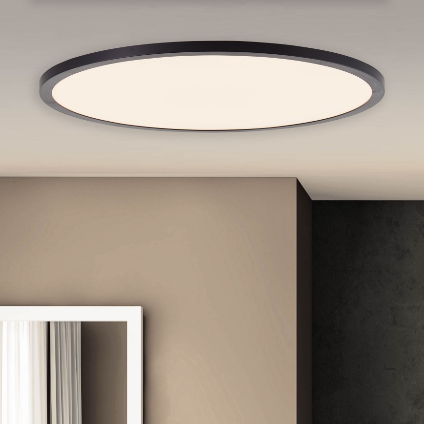 Brilliant – TUCO himmennettävä LED-kattovalaisin, 33 W, 230 V, 3000–6500 K, Ø 50 cm, musta, kaukosäädin mukana