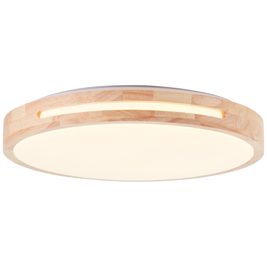 Brilliant - Himmennettävä LED-kattovalaisin WOODBURY LED/24W/230V halkaisija 39 cm kumiviikuna