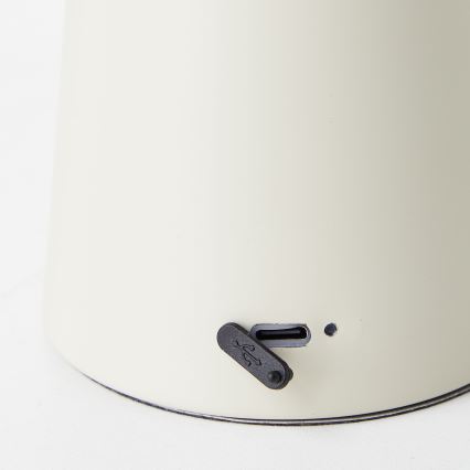 Brilliant - Himmennettävä LED-kosketuspöytävalaisin MUFFIN LED/3W/5V USB IP44 kerma