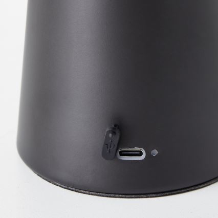 Brilliant - LED Himmennettävä kosketus ulko pöytävalaisin MUFFIN LED/3W/5V USB IP44 musta