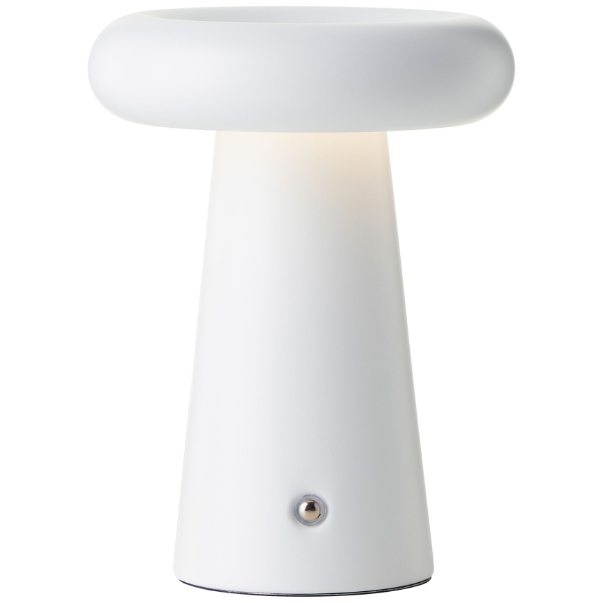 Brilliant - LED Himmennettävä kosketus ulko pöytävalaisin MUFFIN LED/3W/5V USB 2600 mAh IP44 valkoinen