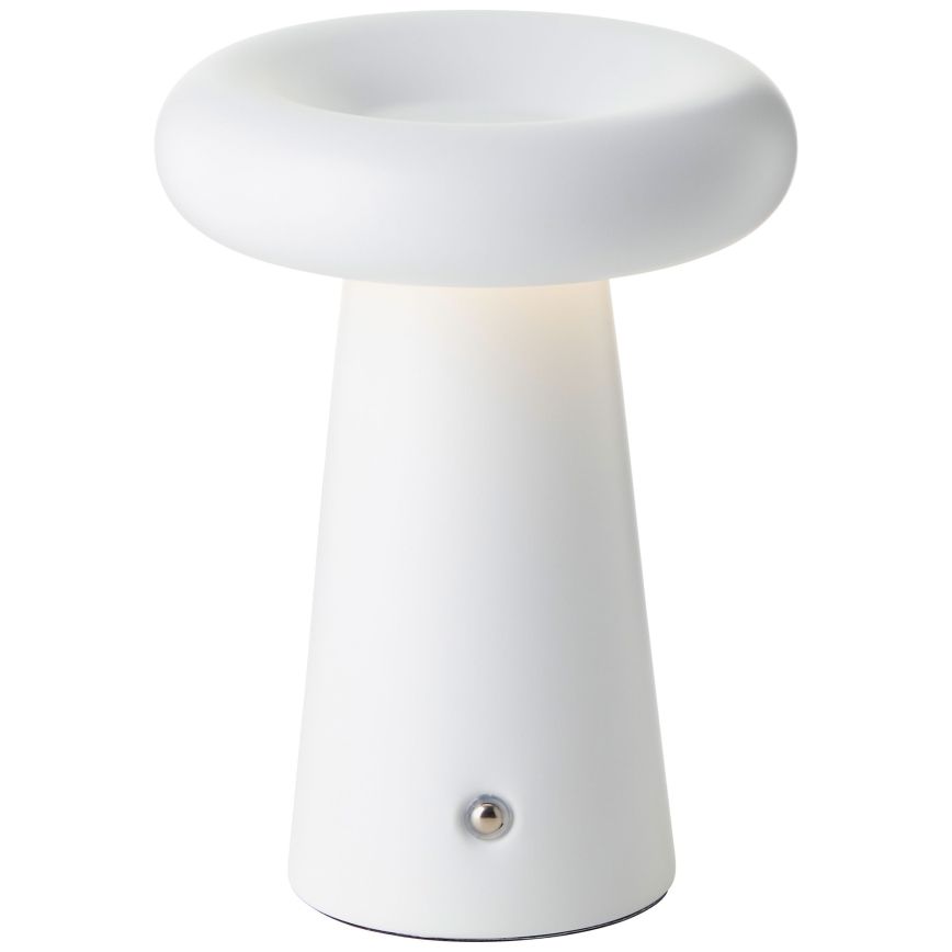 Brilliant - LED Himmennettävä kosketus ulko pöytävalaisin MUFFIN LED/3W/5V USB 2600 mAh IP44 valkoinen