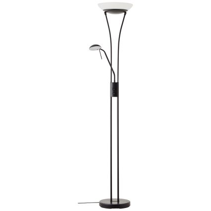 Brilliant - himmennettävä LED-lattiavalaisin FINN 2xLED/13W/230V musta