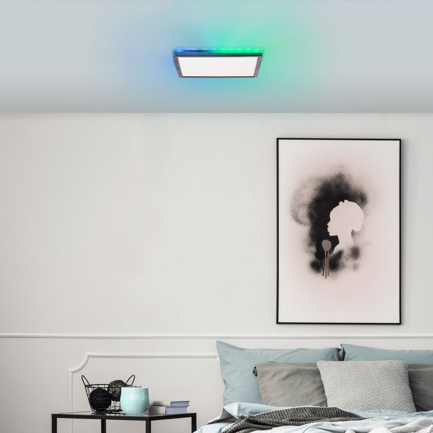 Brilliant - LED RGBW Himmennettävä kattovalo SALTERY LED/20W/230V 3000-6500 + kauko-ohjaus