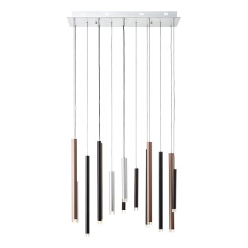 Brilliant - himmennettävä LED-riippuvalaisin CEMBALO LED/60W/230V mattakromi/musta/ruskea