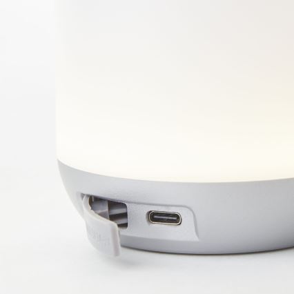 Brilliant - Himmennettävä LED-ulkopöytälamppu GEMMA LED/1,9W/5V IP44 valkoinen