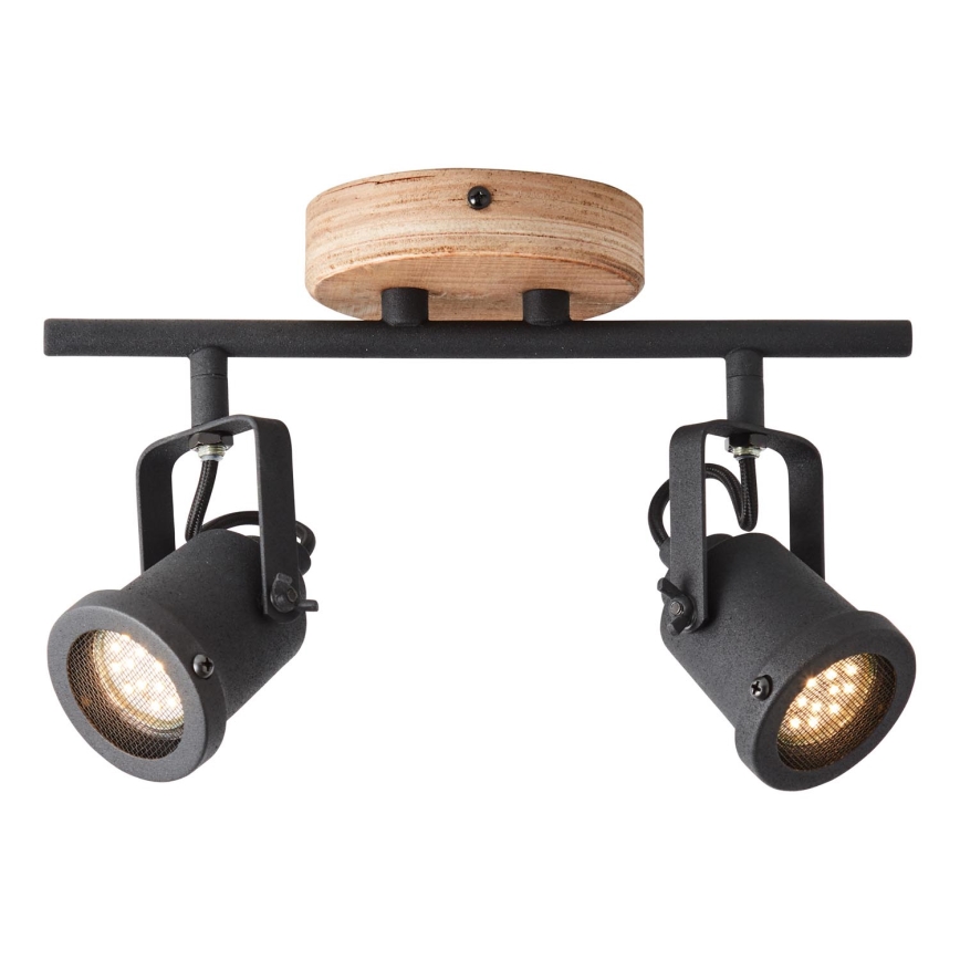 Brilliant - INGE-kohdevalaisin 2xGU10/6W/230V, mänty