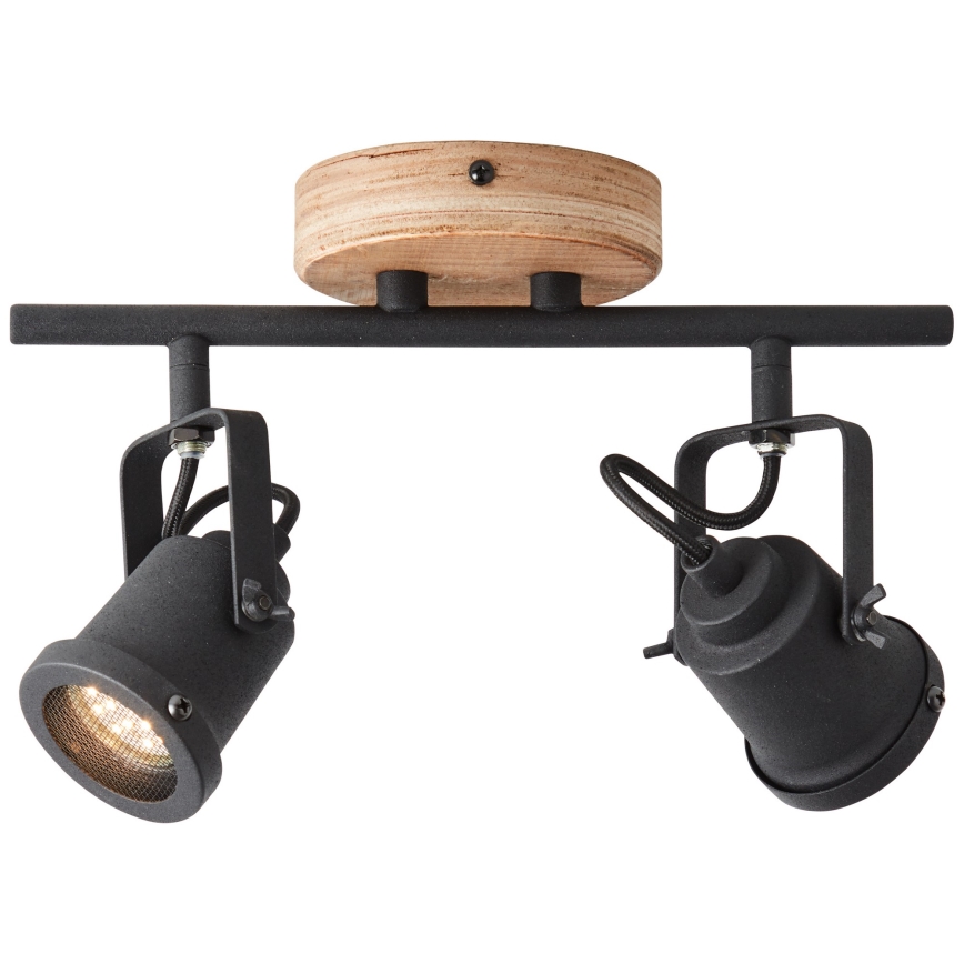 Brilliant - INGE-kohdevalaisin 2xGU10/6W/230V, mänty