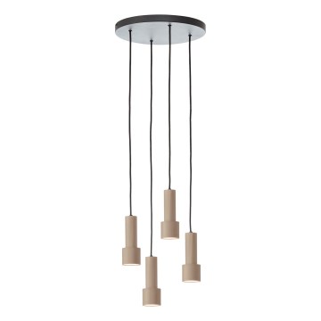 Brilliant - Kattokruunu johdossa CADIZ 4xGU10/10W/230V halkaisija 35 cm pronssi