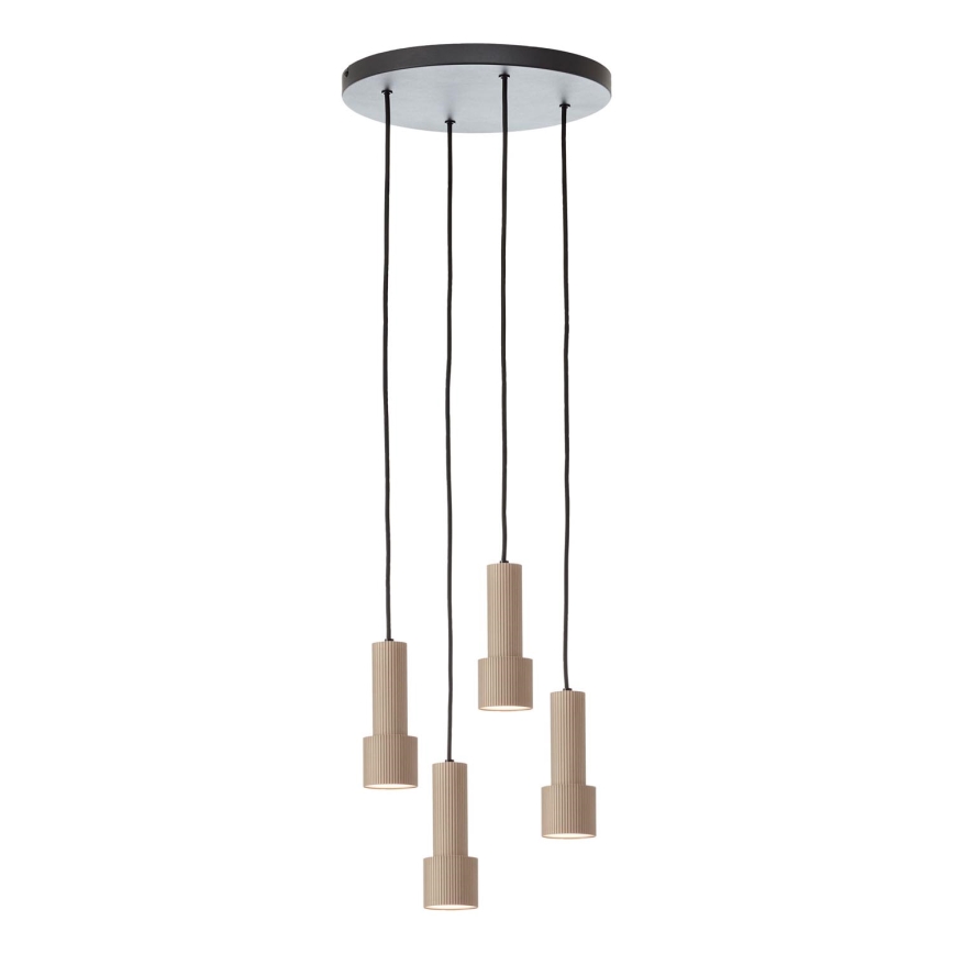 Brilliant - Kattokruunu johdossa CADIZ 4xGU10/10W/230V halkaisija 35 cm pronssi