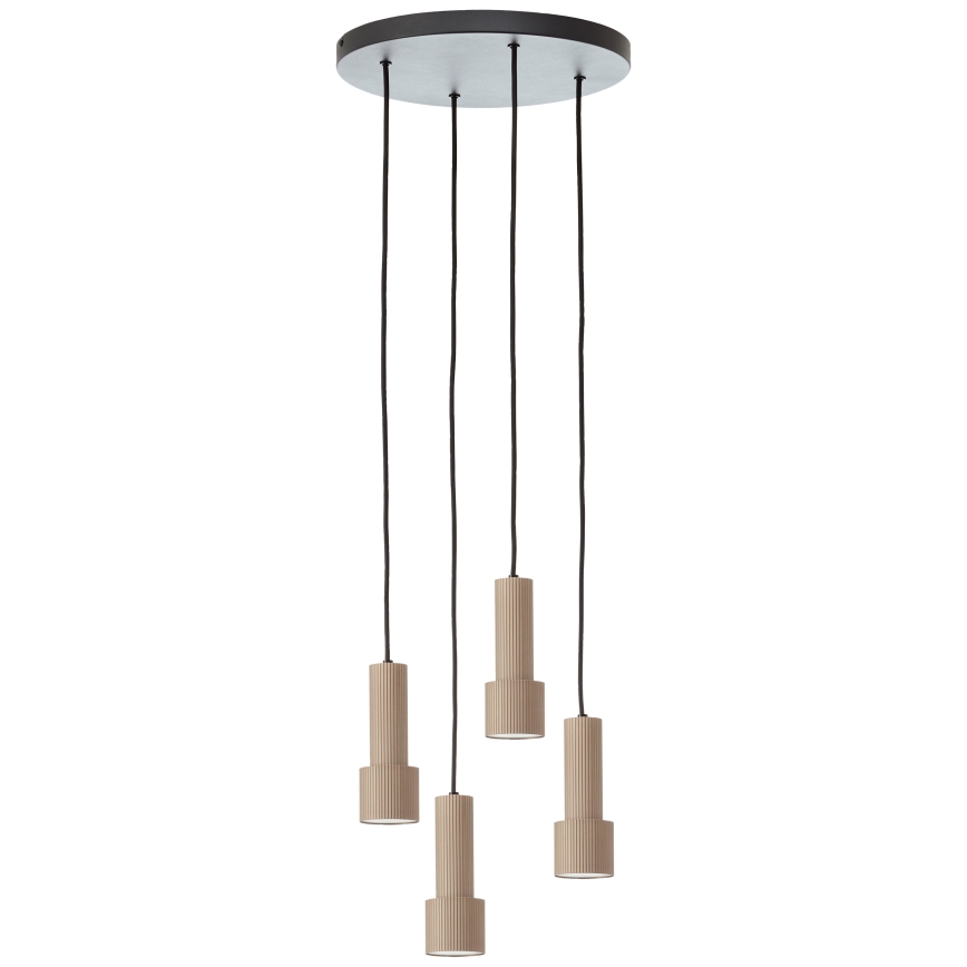 Brilliant - Kattokruunu johdossa CADIZ 4xGU10/10W/230V halkaisija 35 cm pronssi