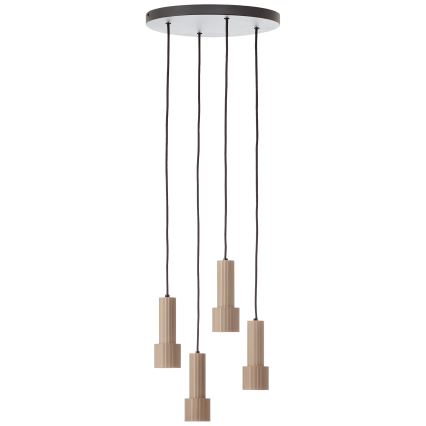 Brilliant - Kattokruunu johdossa CADIZ 4xGU10/10W/230V halkaisija 35 cm pronssi