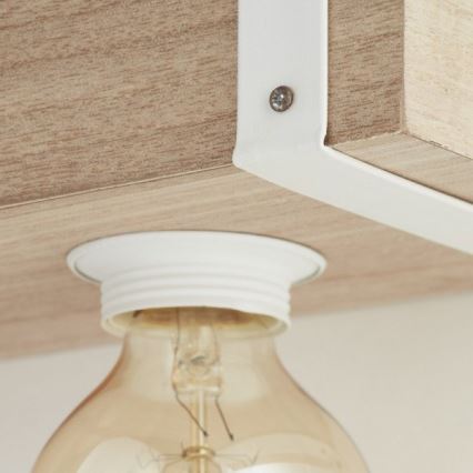Brilliant - Kattokruunu narulla WHITEWOOD 5xE27/30W/230V