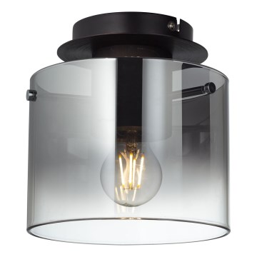 Brilliant - Kattovalaisin BETH 1xE27/60W/230V musta/savunvärinen
