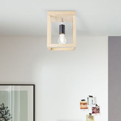 Brilliant - Kattovalo NEREA 1xE27/15W/230V tammi