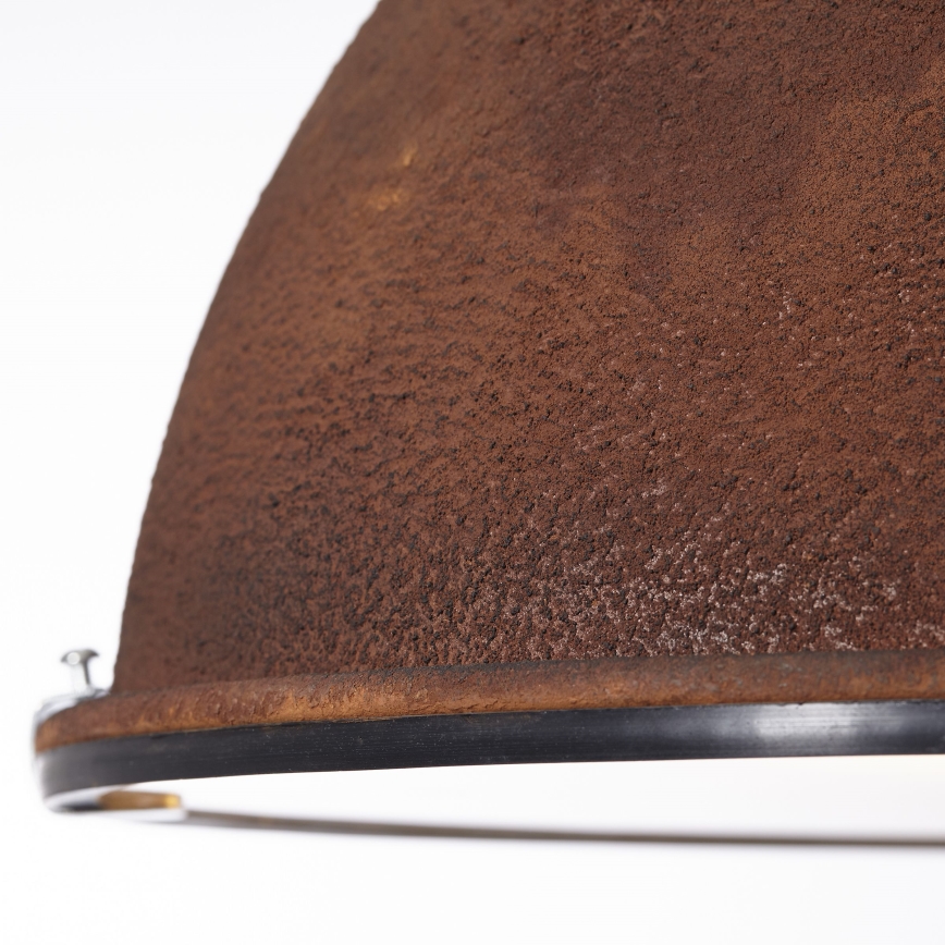 Brilliant - Ketjullinen kattokruunu JESPER GLAS 1xE27/60W/230V kuparinvärinen