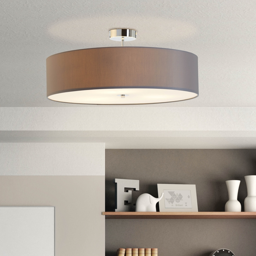 Brilliant - Kiinteä kattokruunu ANDRIA 3xE27/60W/230V halkaisija 60 cm antrasiitti