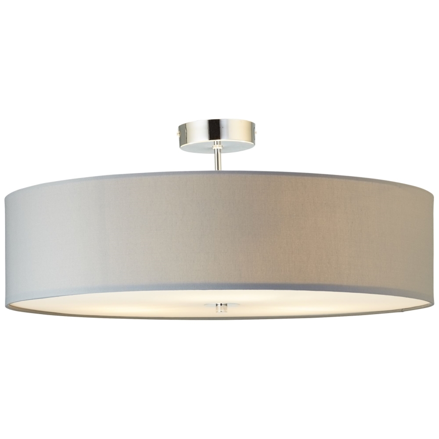 Brilliant - Kiinteä kattokruunu ANDRIA 3xE27/60W/230V halkaisija 60 cm harmaa