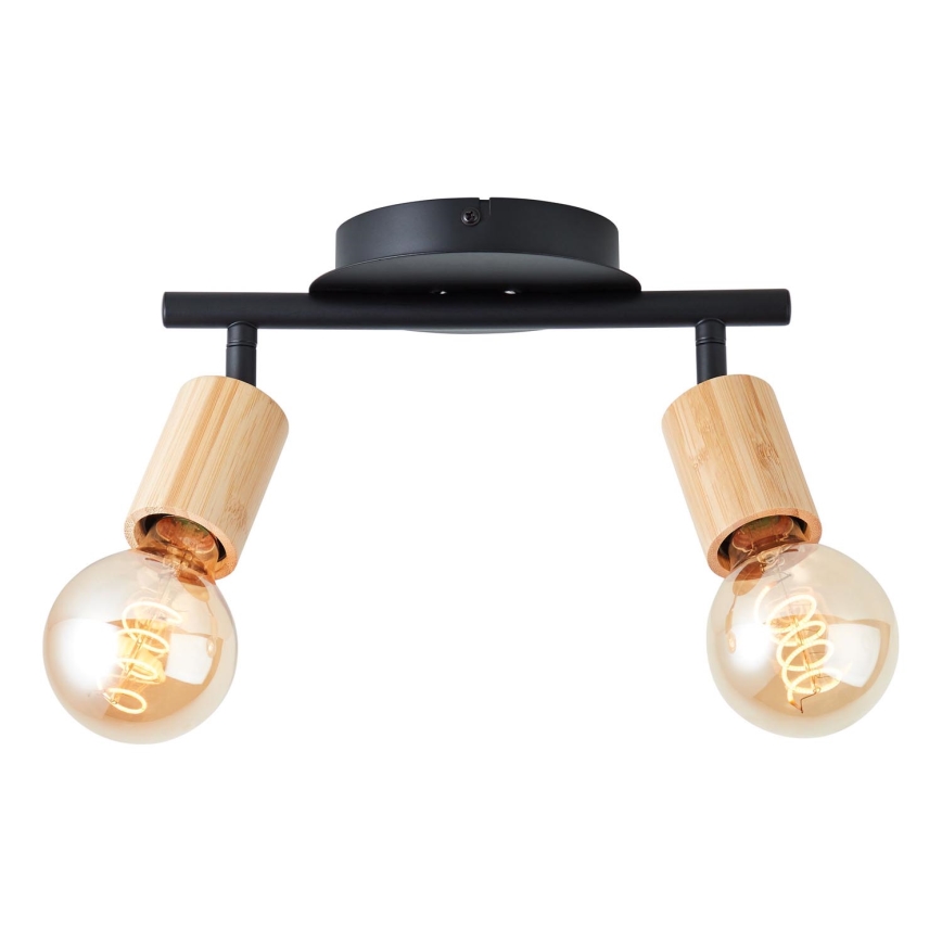 Brilliant - Kohdevalo TIFFANY 2xE27/28W/230V bambu
