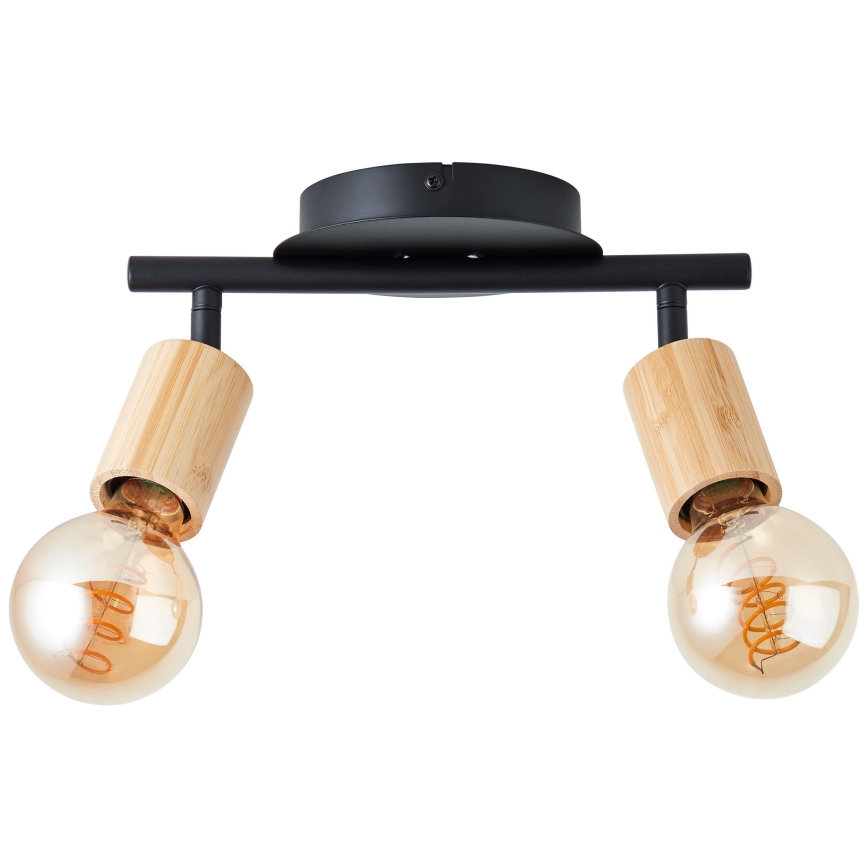 Brilliant - Kohdevalo TIFFANY 2xE27/28W/230V bambu