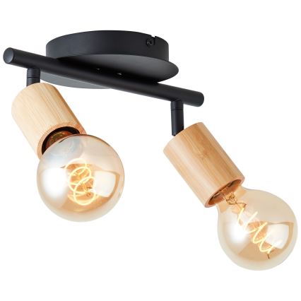 Brilliant - Kohdevalo TIFFANY 2xE27/28W/230V bambu